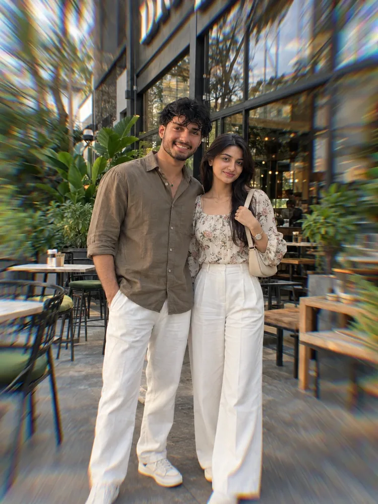 Café Couple Cinematic AI Photo Prompt (Ultra-Realistic 3:4 DSLR Look)