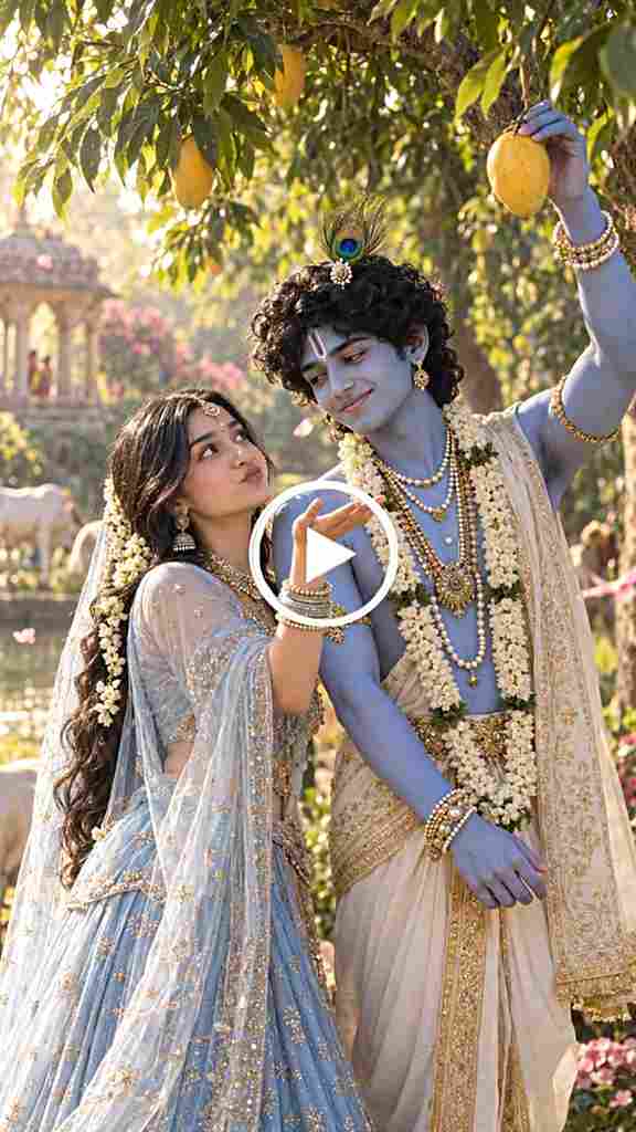 Radha Krishna Divine Love Story | Viral AI Video Editing Prompt – Turn Your AI Image Into a Video