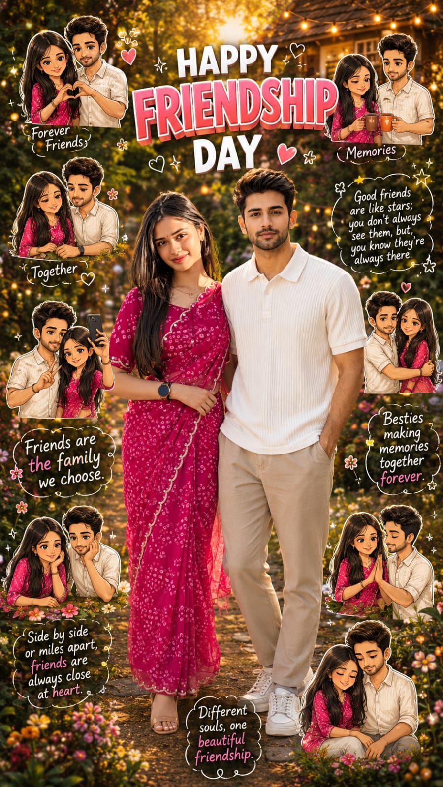 Friendship Day AI Photo Editing Prompts – Prompt 3