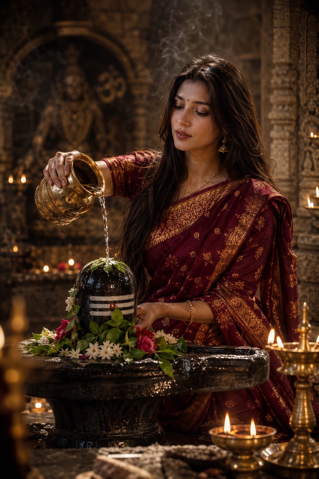 Ultra Realistic Shivji Temple Photo Prompt
