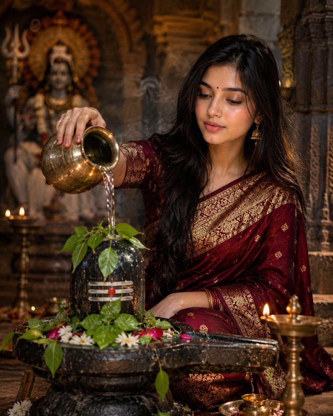 Ultra Realistic Shivji Temple Photo Prompt – Prompt 2