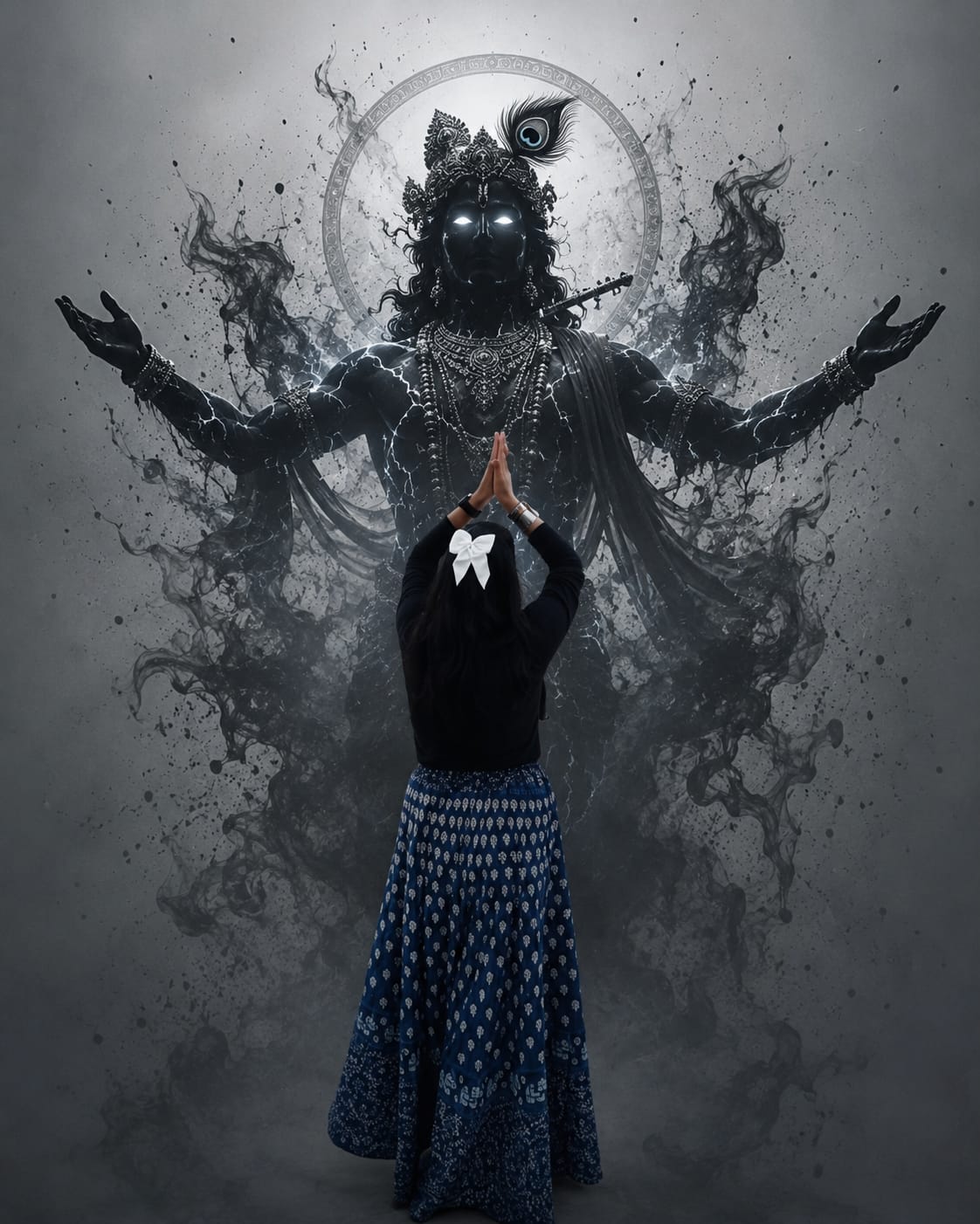 Lord Krishan Cinematic Photo Portrait Prompt – Prompt 2
