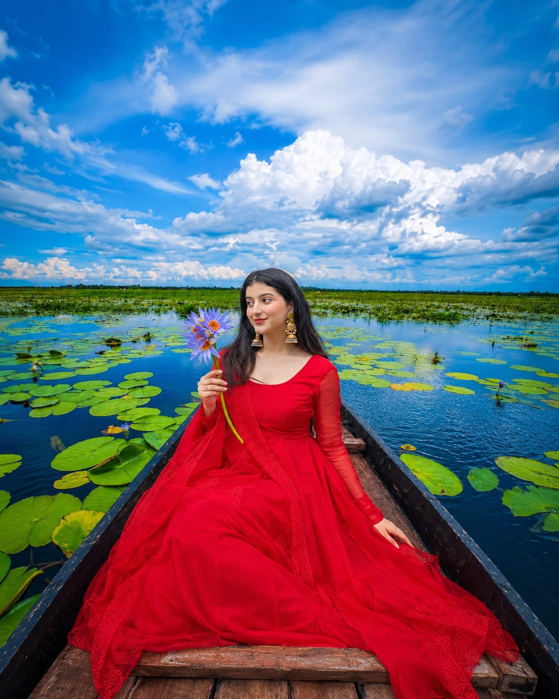 Viral Aesthetic Photo On Boat Editing Prompts – Prompt 4