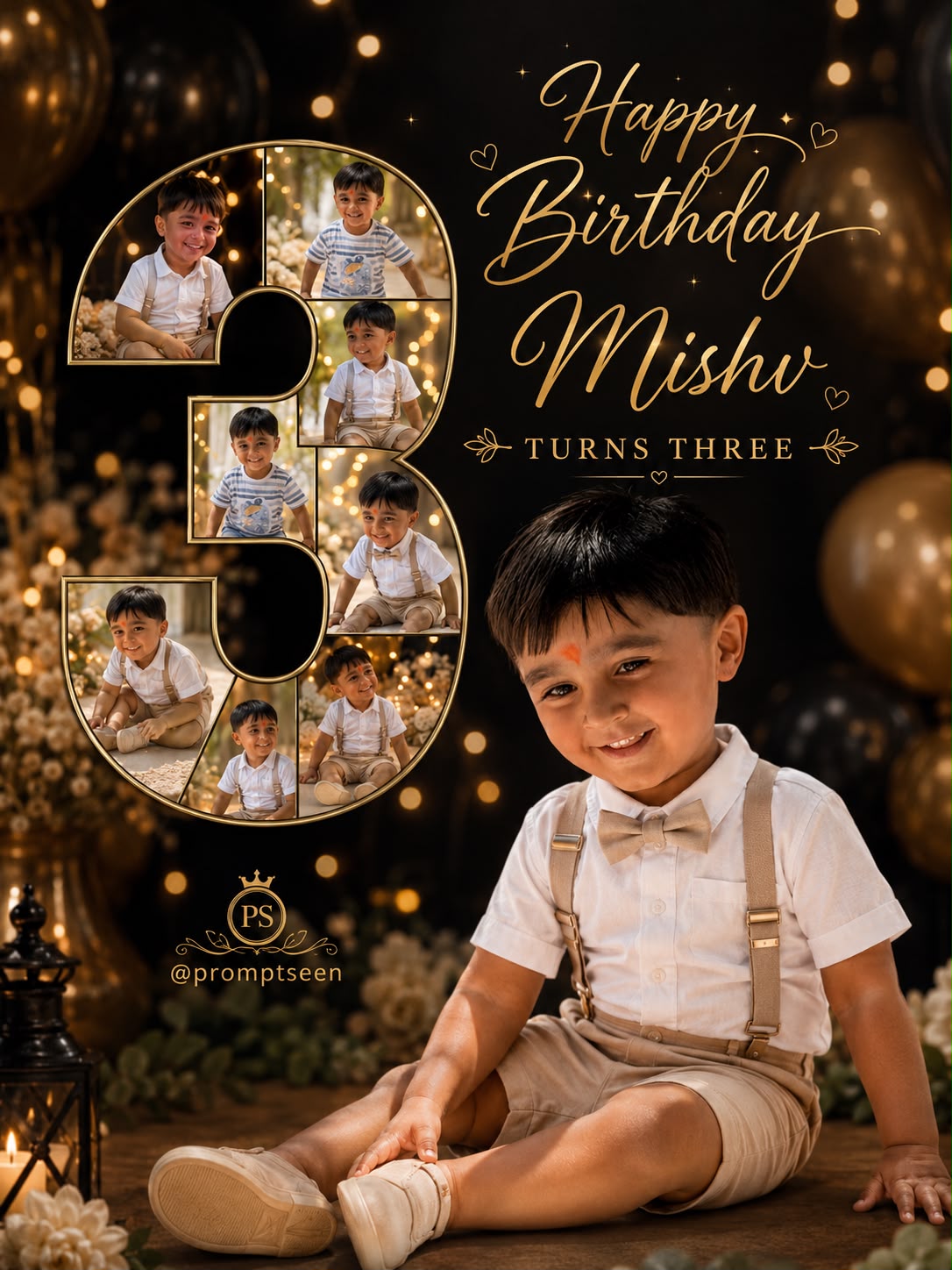 Baby Happy Birthday Wishes Photo Editing Prompt – Prompt 4
