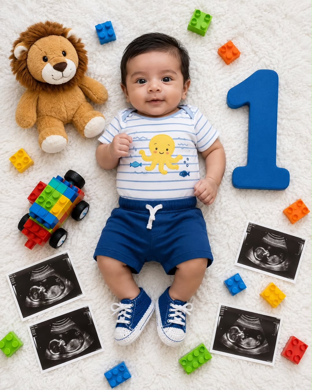 Baby Happy Birthday Wishes Photo Editing Prompt – Prompt 3