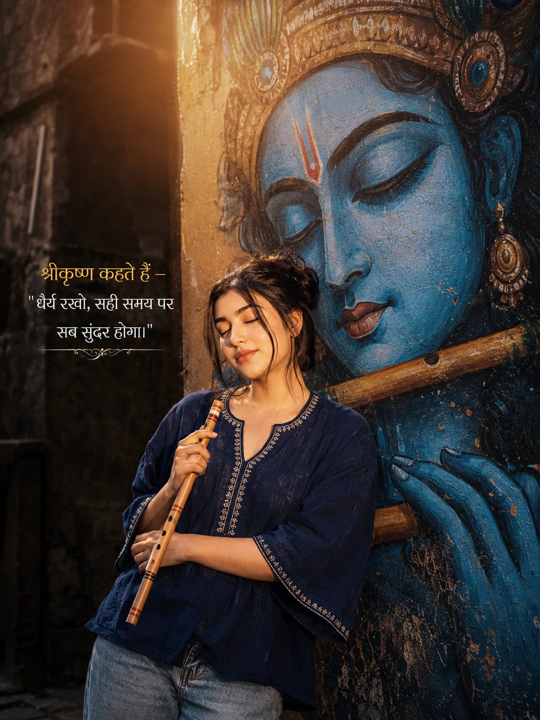 Cinematic God Krishan Photo Editing Prompt – Prompt 2
