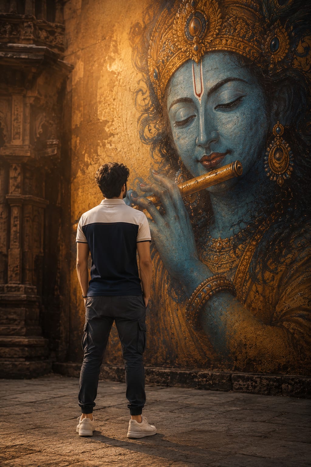 Cinematic God Krishan Photo Editing Prompt – Prompt 3