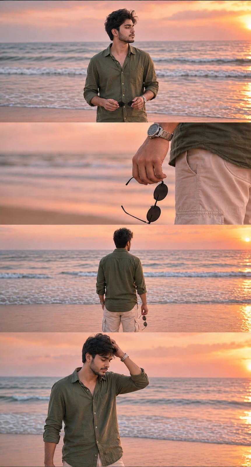 Cinematic Beach College Photo Editing Prompt – Prompt 4