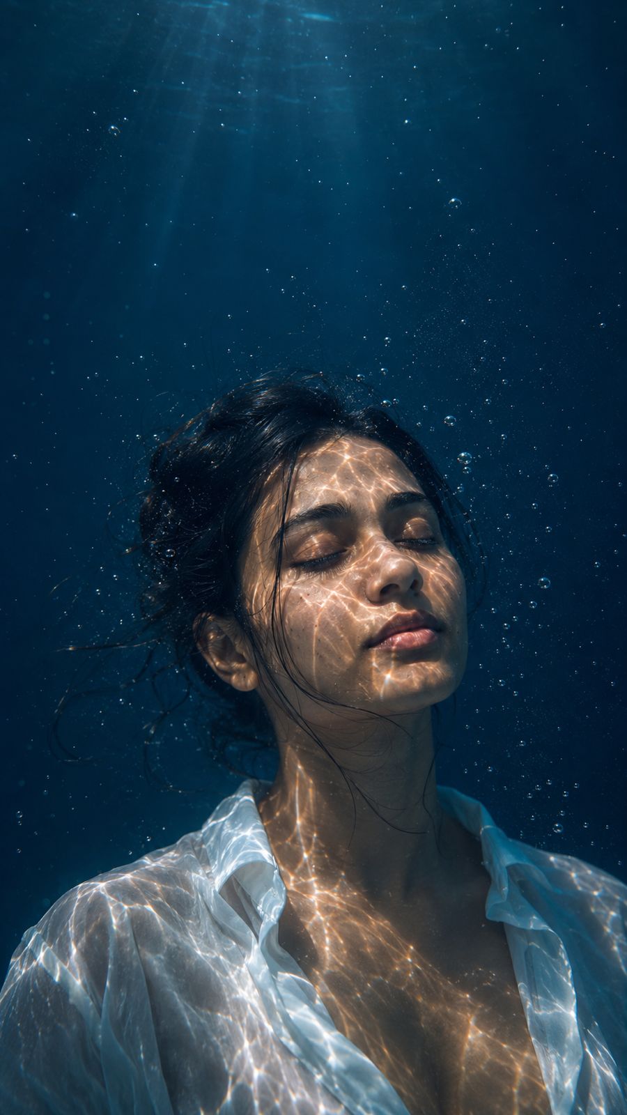 Cinematic Underwater Photo Editing Prompt