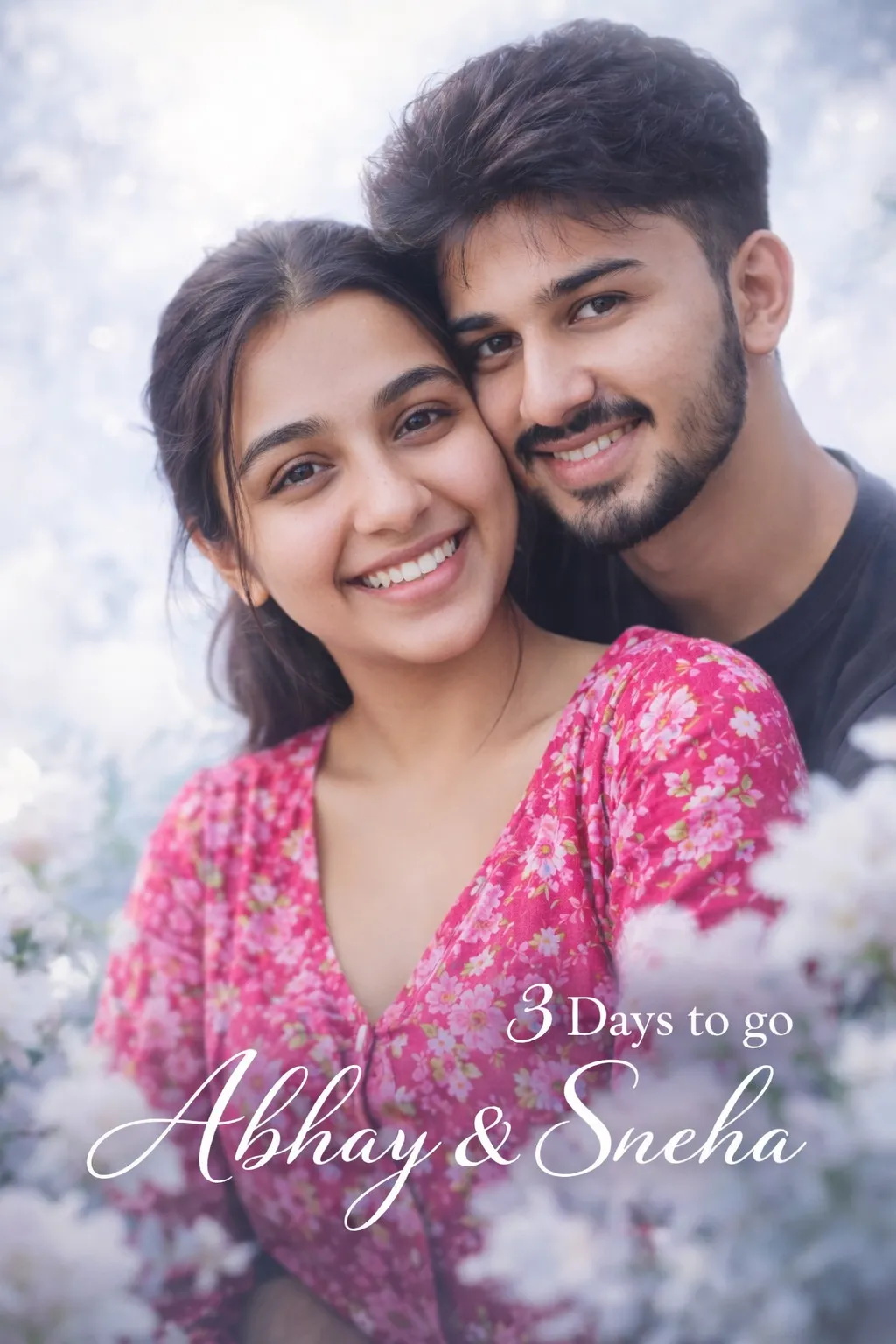 Pre Wedding Photography Prompts For ChatGPT | Create Realistic Pre-wedding Photos – White Flowers Close-Up Prompt