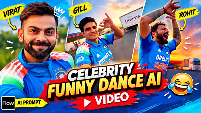 Celebrity Funny Dance AI Video Prompt (Google Flow, 9:16)
