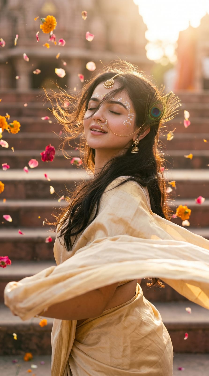 Radha Rani Beutiful Photo Editing Prompt Gemini 🦚🌸 – Prompt 2