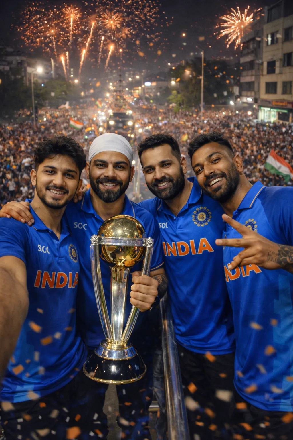India Worldcup Winnning Celebration Ai Photo Editing Prompts – Prompt 4
