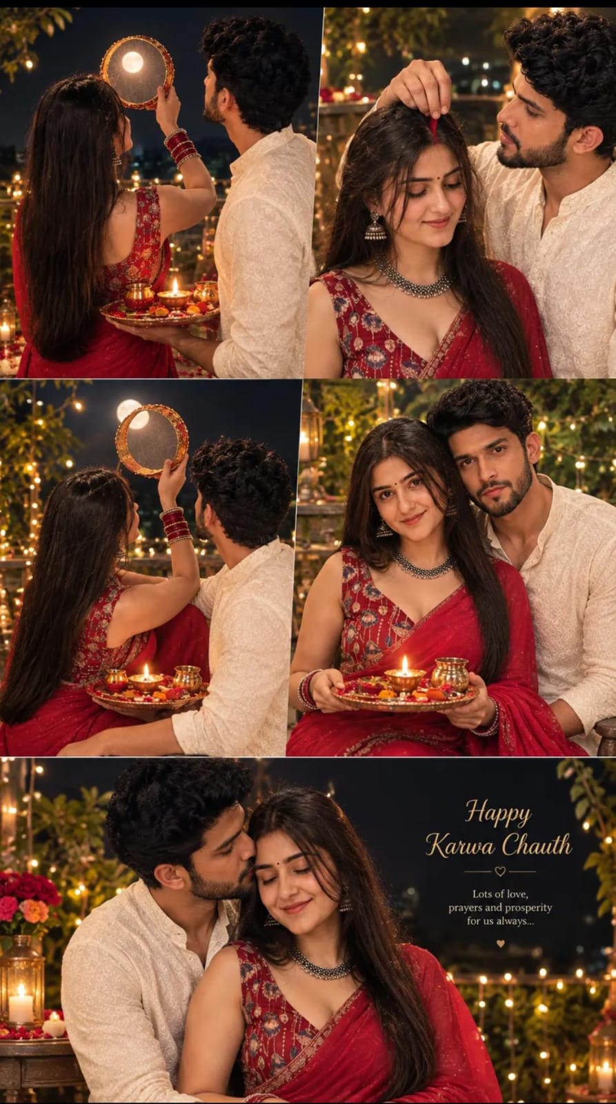 Viral Karwachauth photo editing prompt